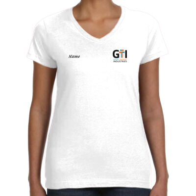 GTI - Women's Fine Jersey V-Neck Tee Thumbnail
